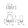 Bilincs M32 Quick 32mm-csőátmérőhöz műanyag 1db csőhöz szürke sorolható 2955 M32 OBO-BETTERMANN